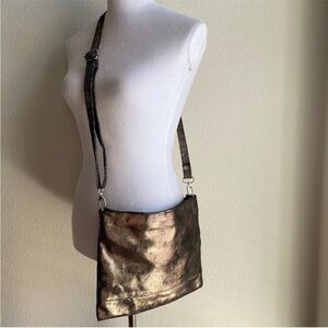 Cofi Leathers Mollie Bronze Leather Crossbody Bag